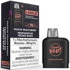 Flavour Beast Level X Pod 7000 Puffs - Packin Peach Berry