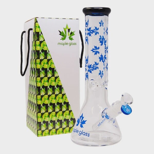 12&quot; Blue MapleGlass Bong