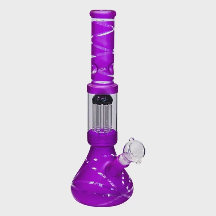 14&quot; Purple Perculator Bong