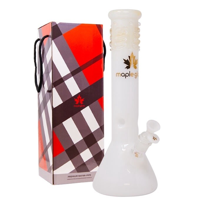 14&quot; White MapleGlass Bong