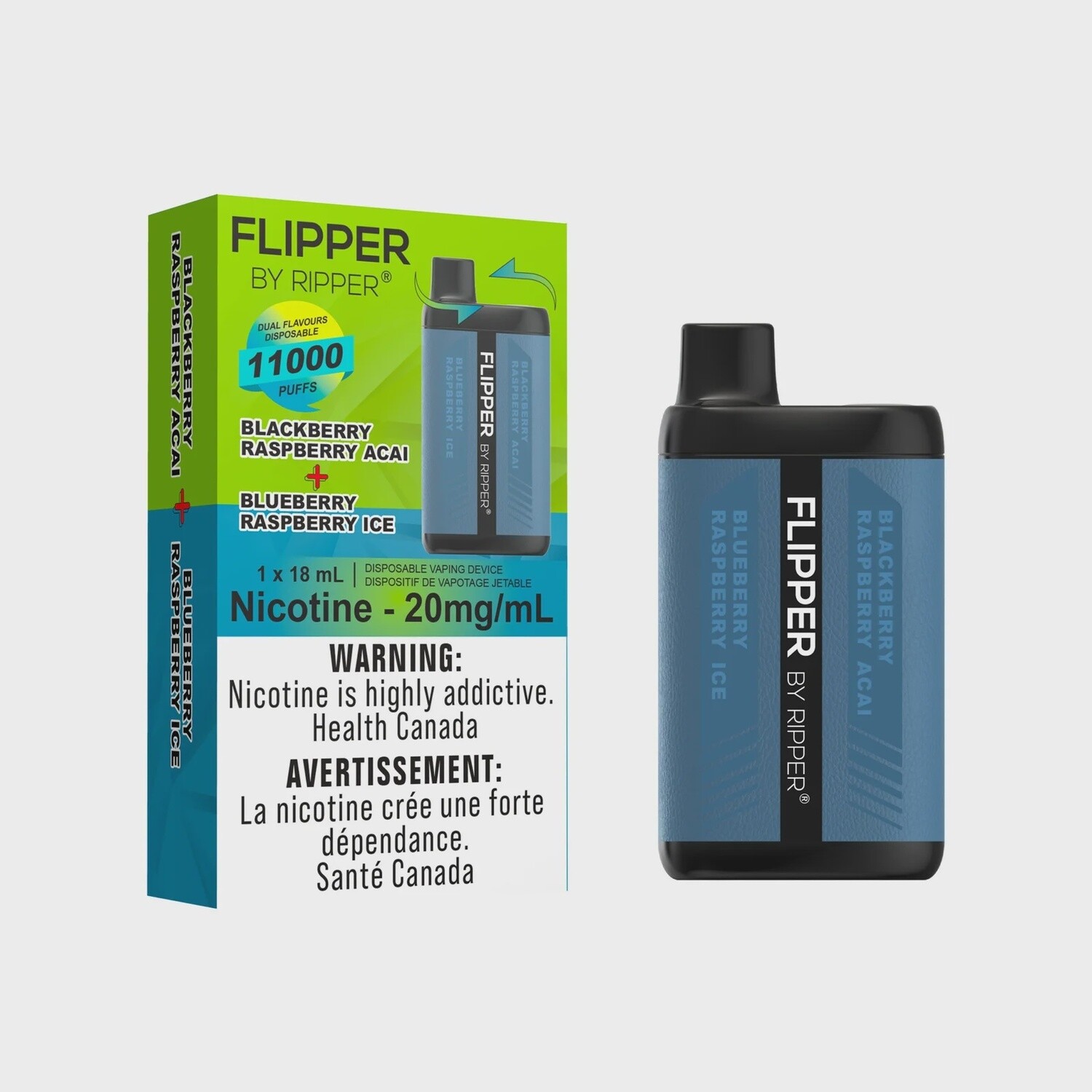 Flipper 11000 Puffs - Blackberry Raspberry Acai + Blueberry Raspberry Ice