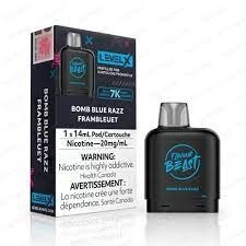 Flavour Beast Level X Pod 7000 Puffs - Bomb Blue Razz