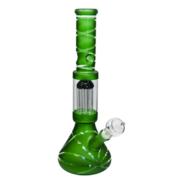 14 &quot; Green Perculator Bong