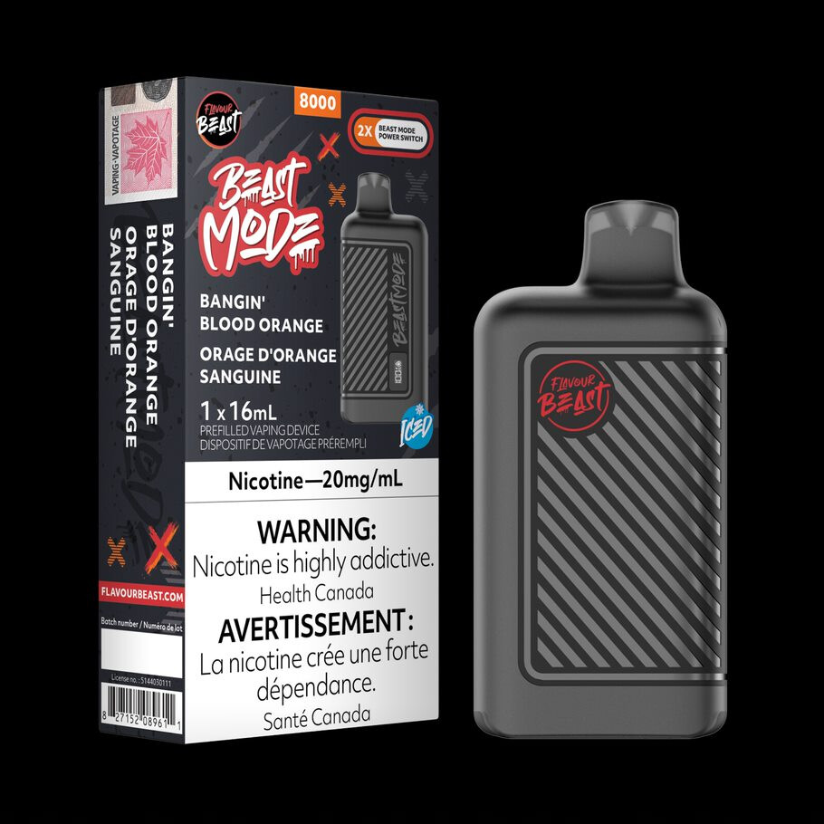 Beast Mode 8000 Puffs - Bangin&#39; Blood Orange