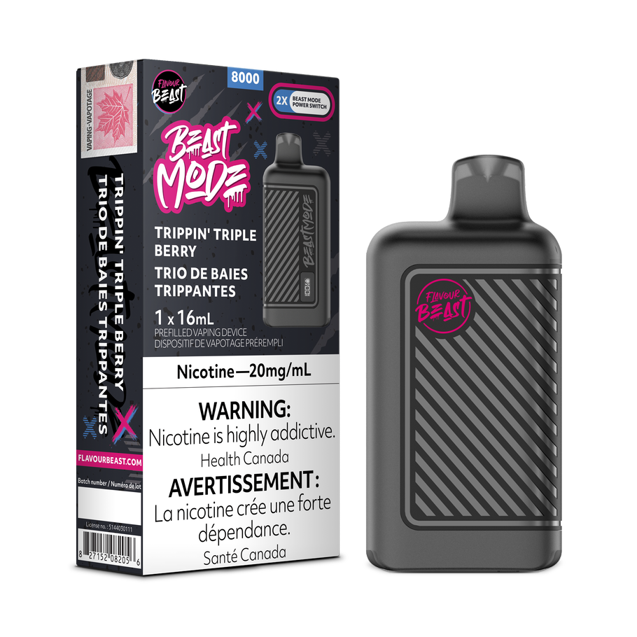 Beast Mode 8000 Puffs - Trippin&#39; Triple Berry
