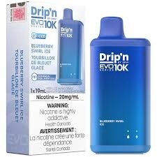 Envi Drip&#39;n 10 000 Puffs - Blueberry Swirl Ice