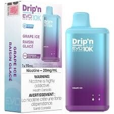 Envi Drip&#39;n 10 000 Puffs - Grape Ice