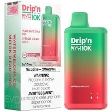 Envi Drip&#39;n 10 000 Puffs - Watermelona CG
