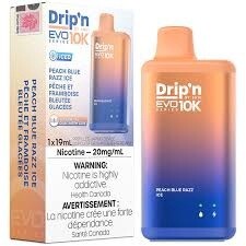Envi Drip&#39;n 10 000 Puffs - Peach Blue Razz Ice