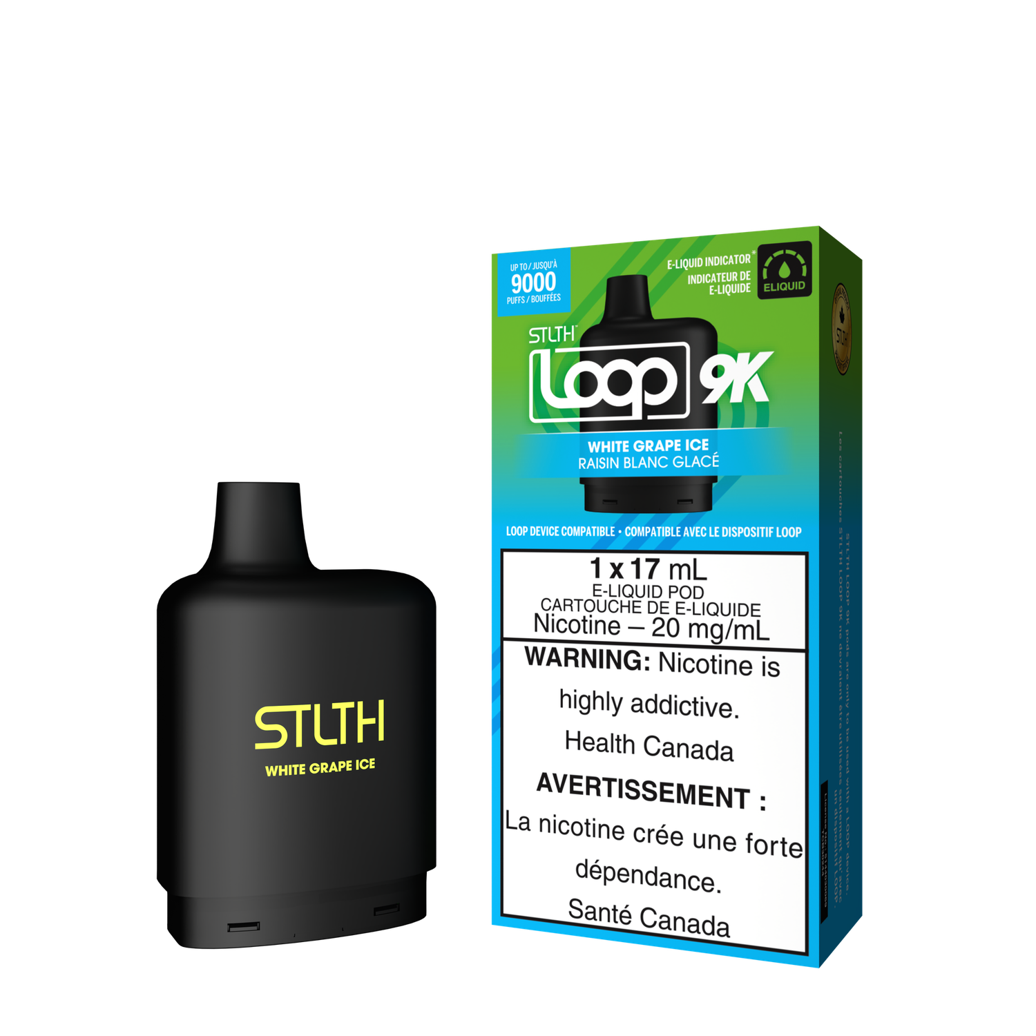 STLTH Loop 9K White grape ice