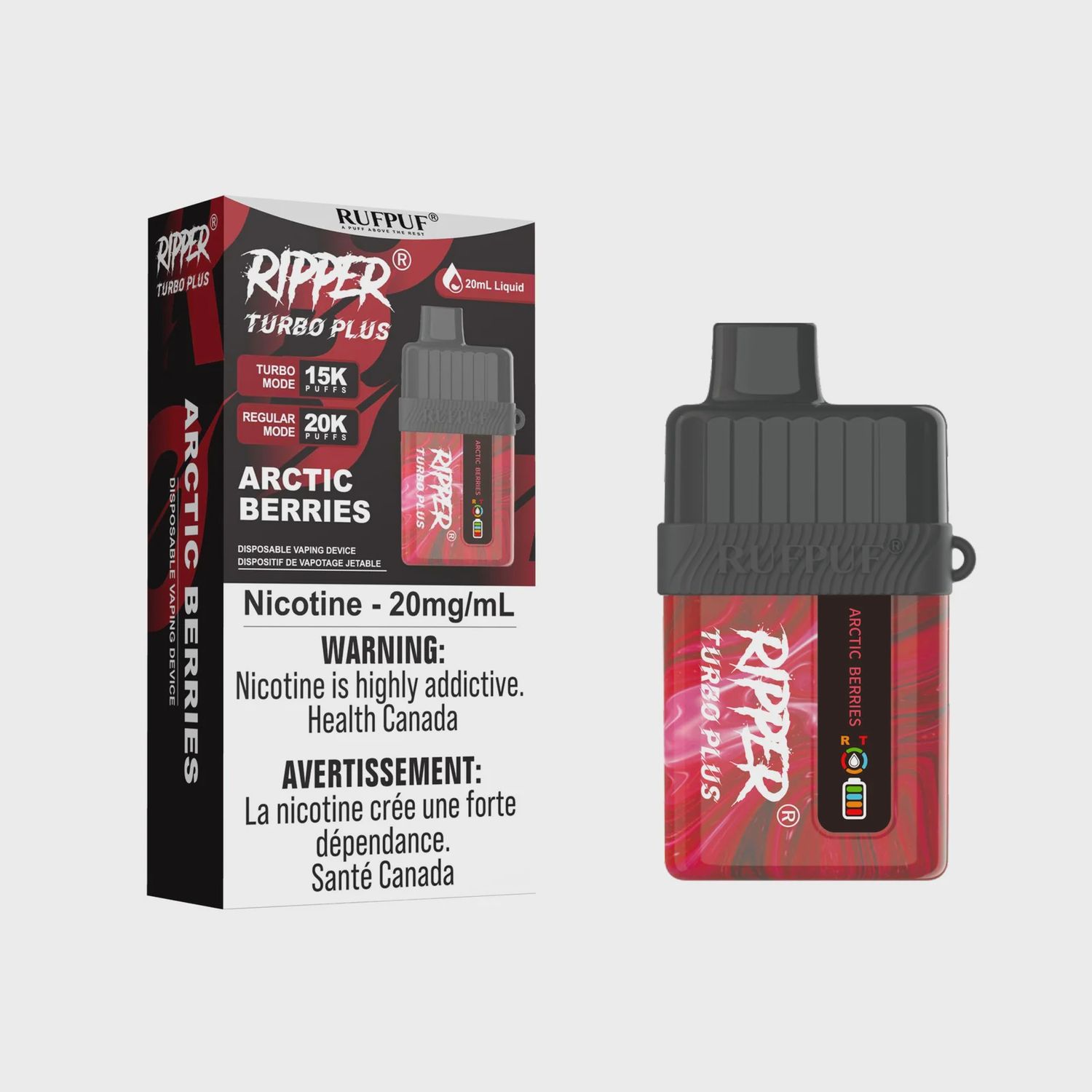 Ripper Turbo Plus 20,000 Puffs - Arctic Berries