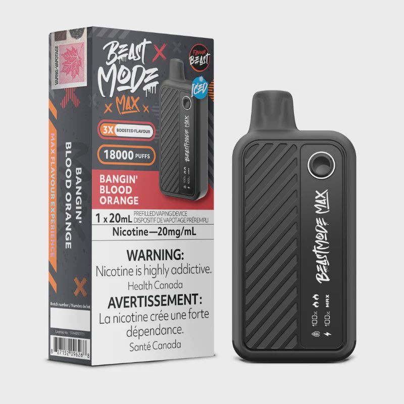 Beast Mode Max 18,000 Puffs -  Bangin&#39; Blood Orange
