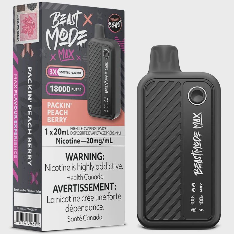 Beast Mode Max 18,000 Puffs - Packin&#39; Peach Berry