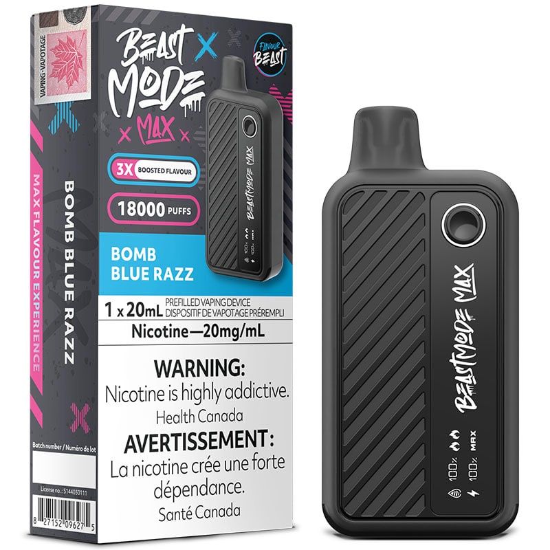Beast Mode Max 18,000 Puffs - Bomb Blue Razz