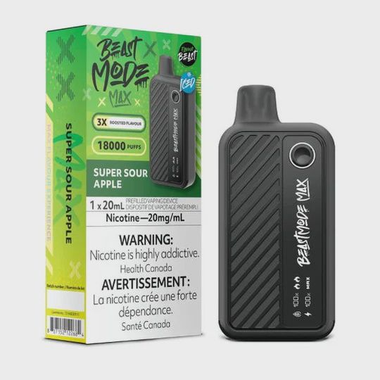 Beast Mode Max 18,000 Puffs - Super Sour Apple