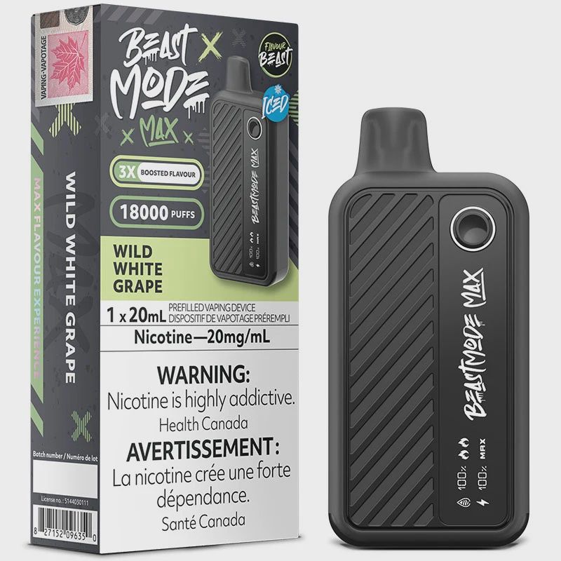 Beast Mode Max 18,000 Puffs - Wild White Grape