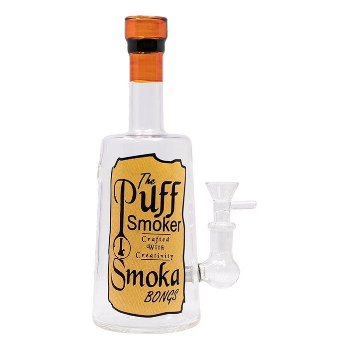 10&quot; The Puff Smoker Liquor Bottle Bong