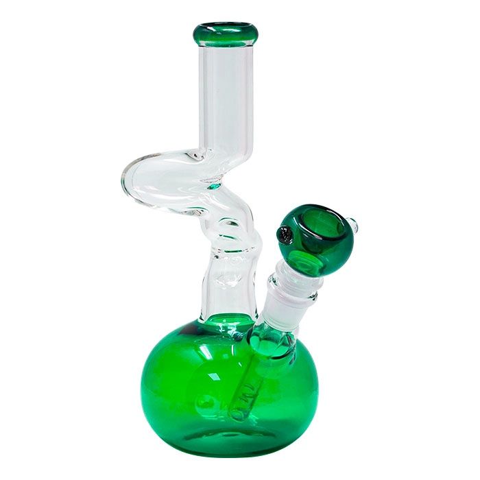 10&quot; Green Twisted Bong