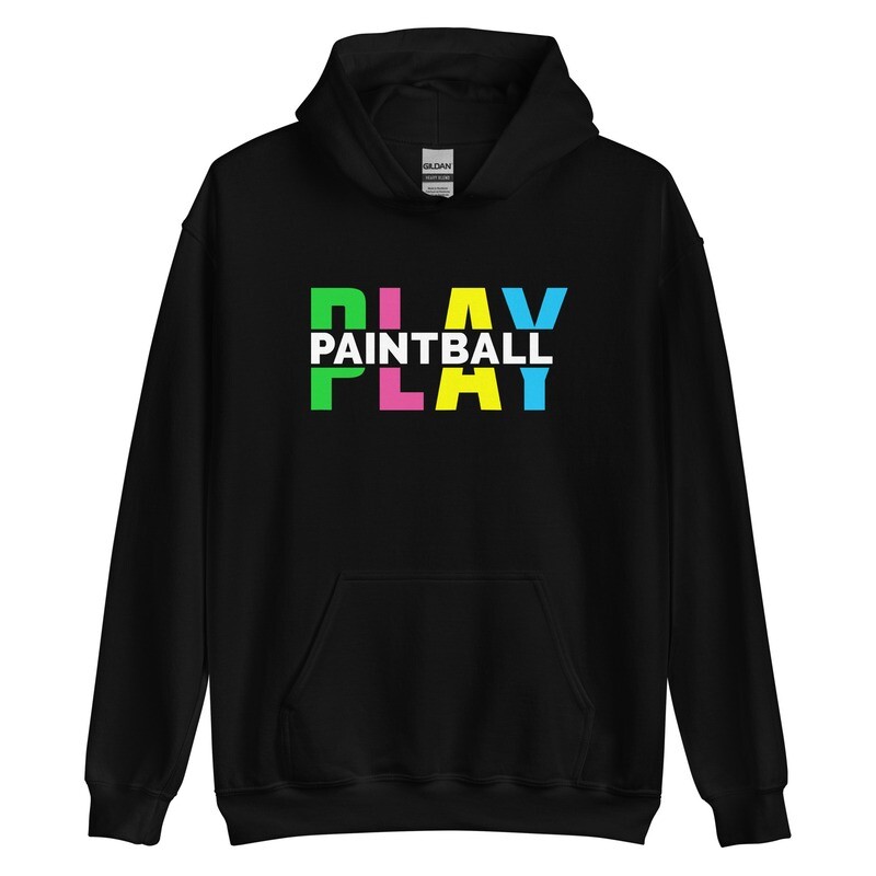 Hoodie - Paintball BIG PLAY Neon (Multiple Colors)