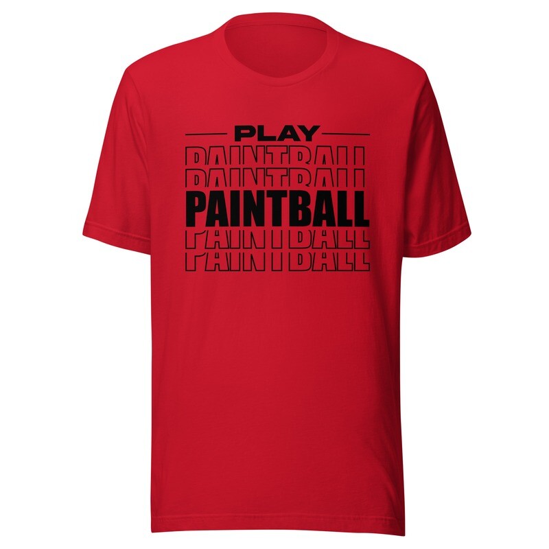 T-shirt - Paintball STACKED Black (Multiple Colors)