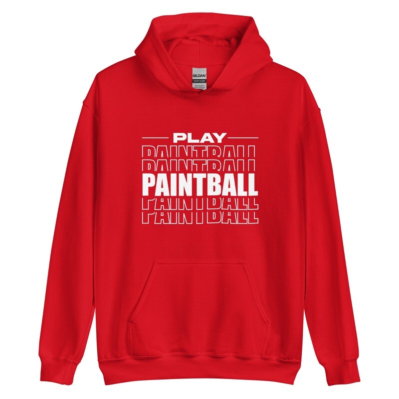 Hoodie - Paintball STACKED White (Multiple Colors)