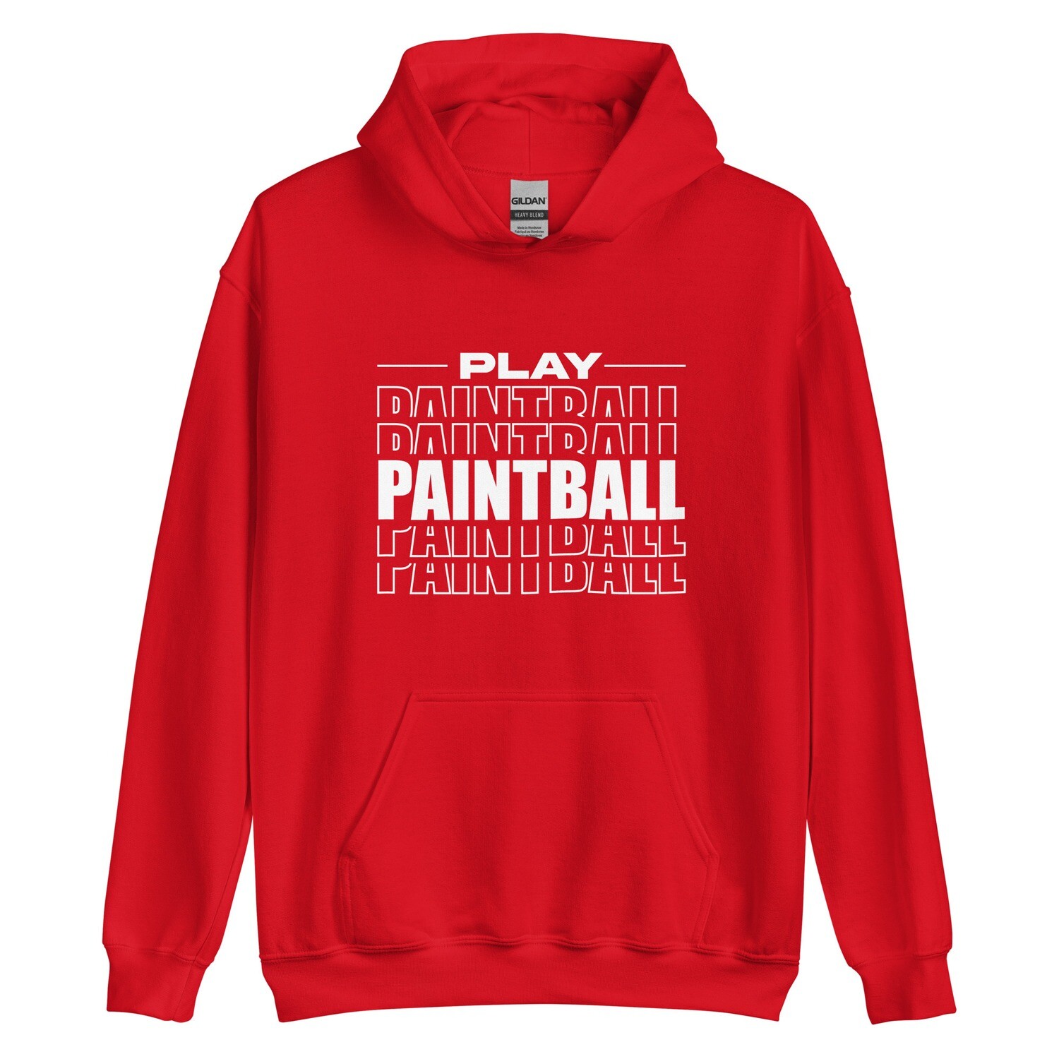 Hoodie - Paintball STACKED White (Multiple Colors)