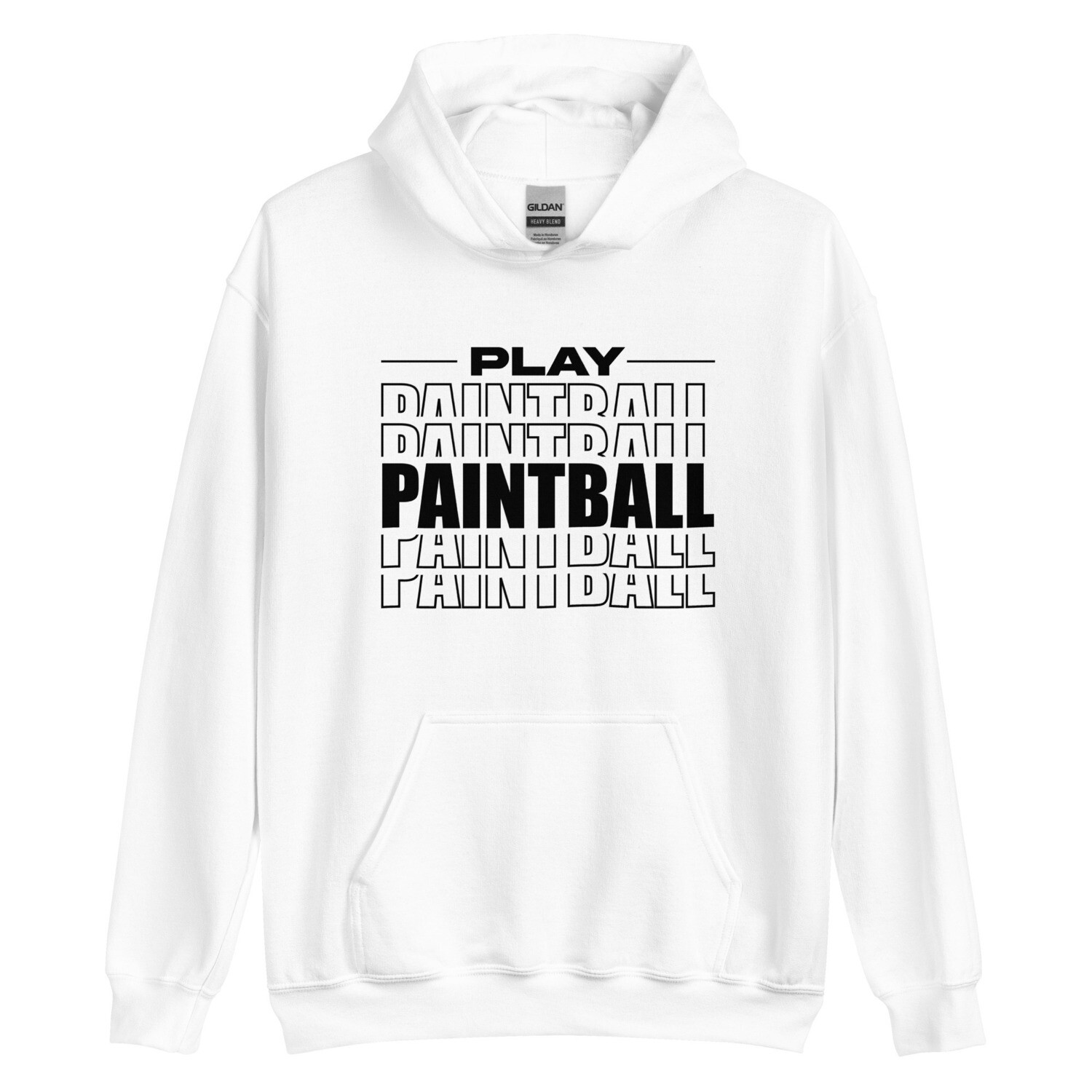 Hoodie - Paintball STACKED Black (Multiple Colors)