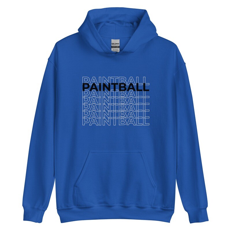 Hoodie - Paintball REPEAT Black (Multiple Colors)