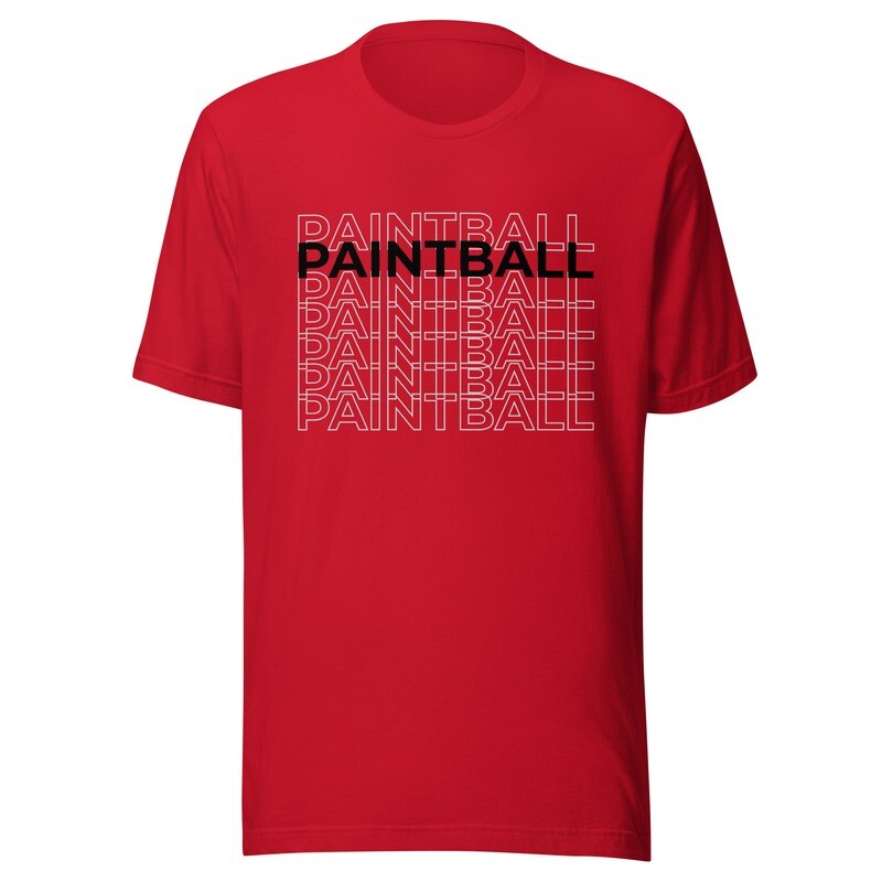 T-shirt - Paintball REPEAT Black (Multiple Colors)