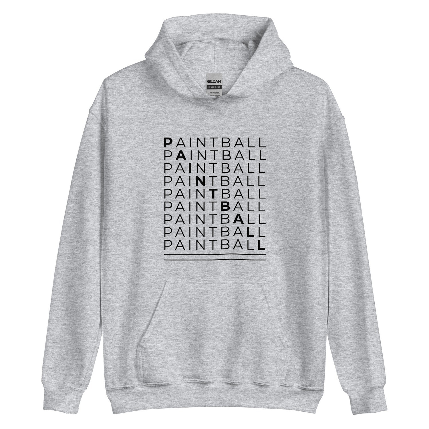 Hoodie - Paintball CROSSWORD Black (Multiple Colors)