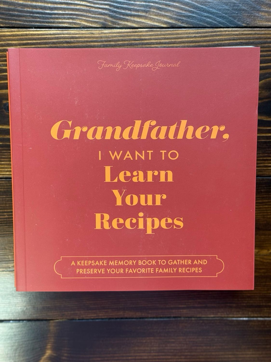 Grandfather, I Want To Learn Your Recipes