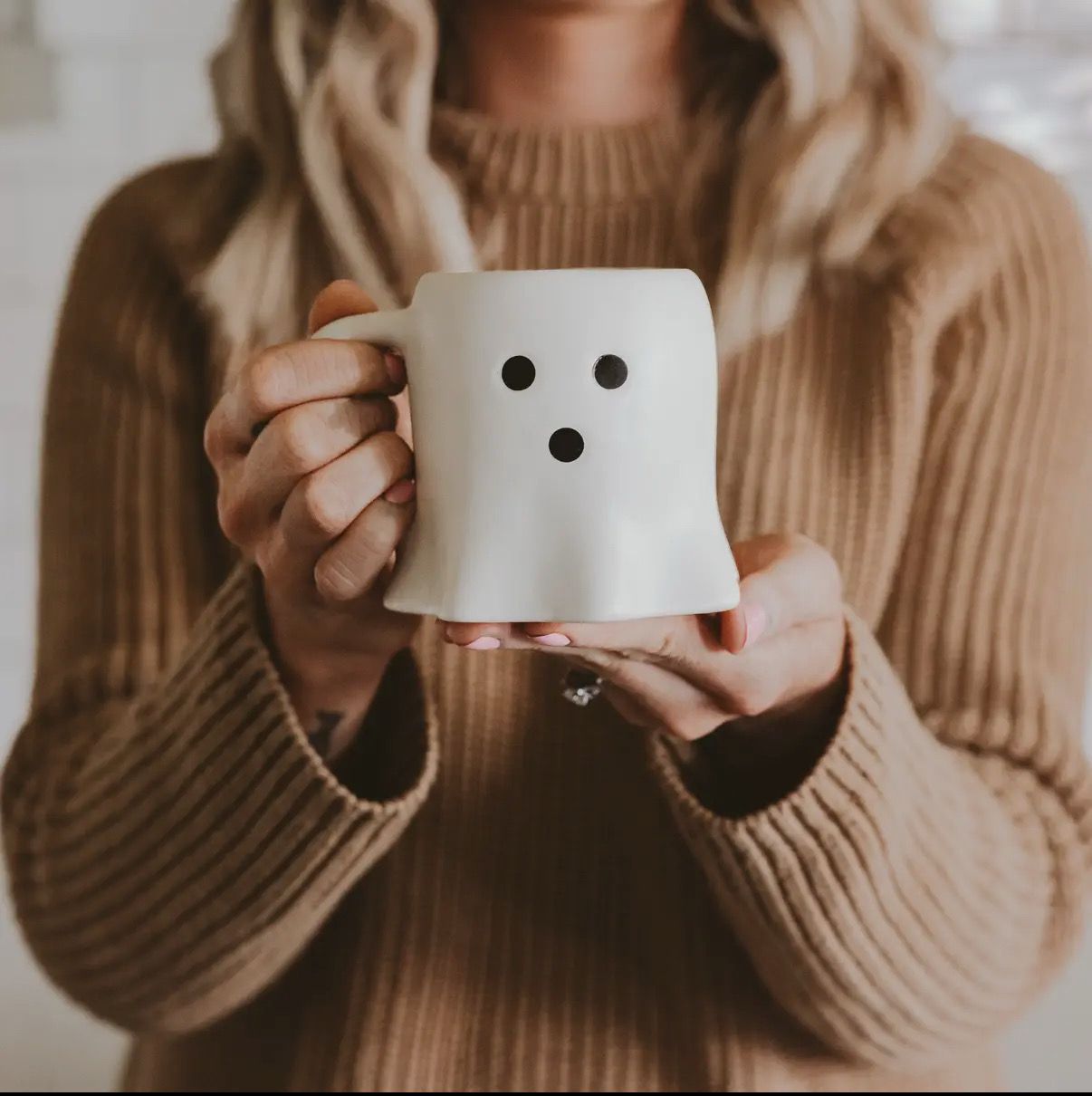 Stoneware Ghost Mug