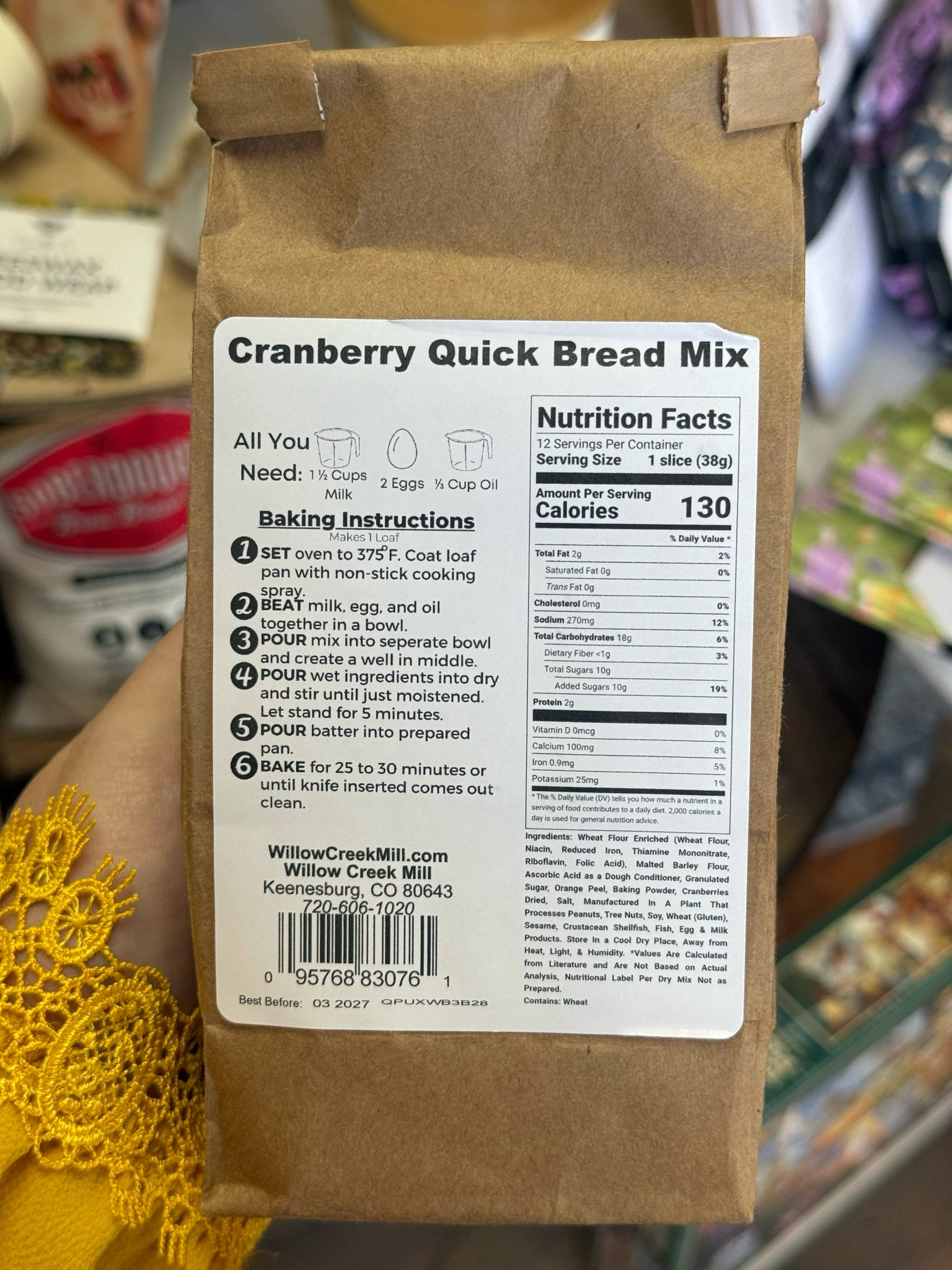 Cranberry Bread Mix