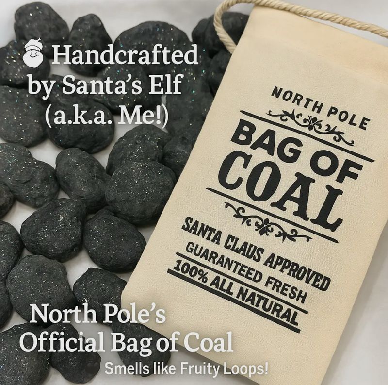 Bag Of Coal (Scented Soap)