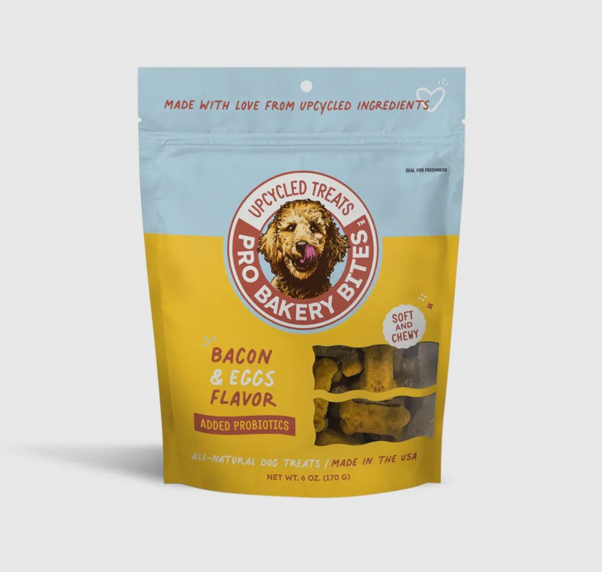 Bacon & Eggs Upcycled Dog Treats