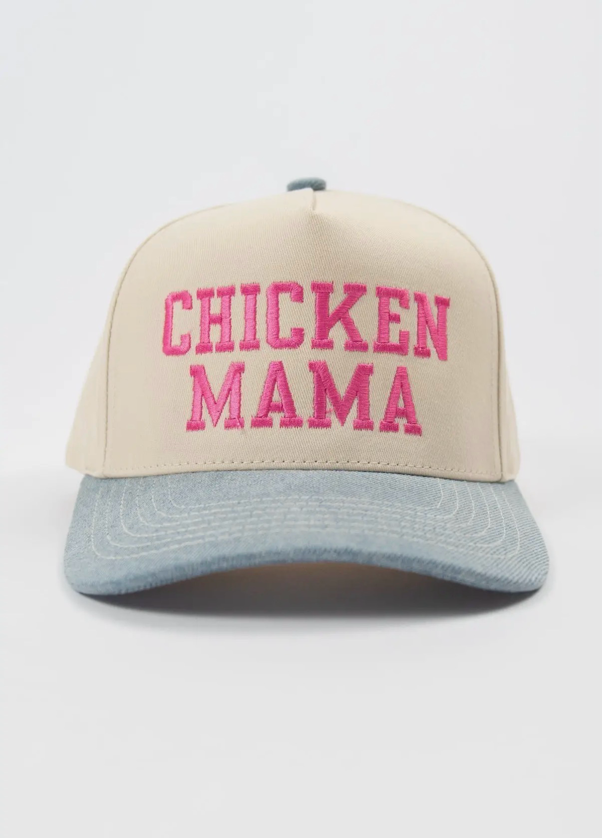 NEW: Denim Chicken Mama Hat