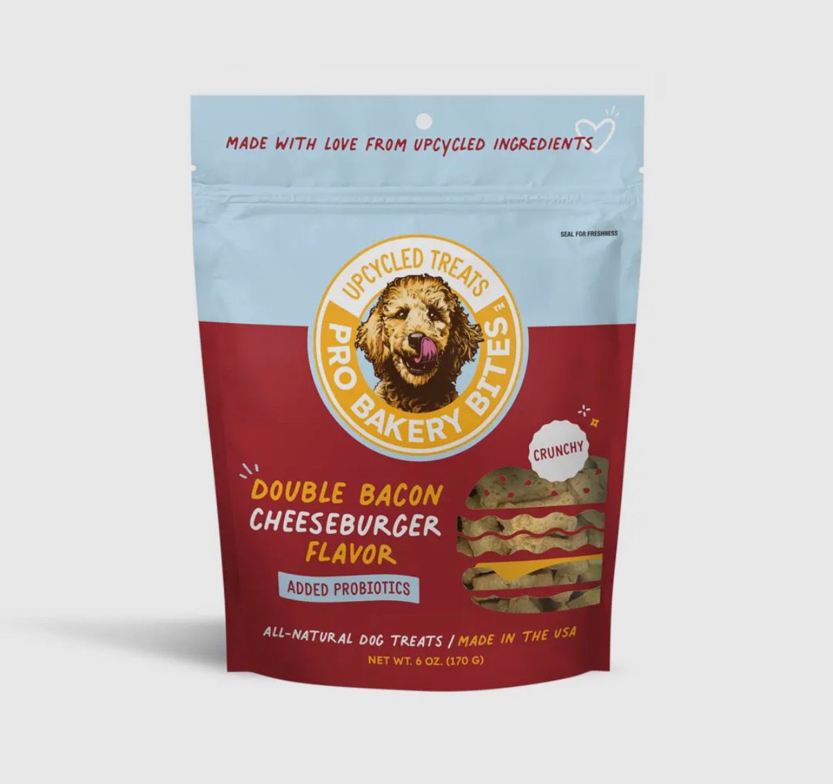 Crunchy Dog Treats - Double Bacon Cheeseburger