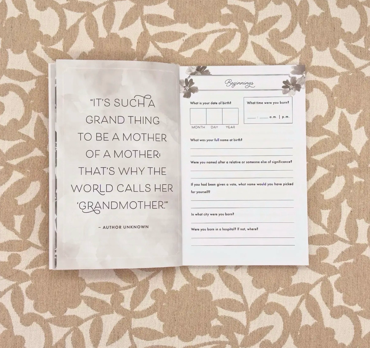 Grandmother, I'd like to Hear Your Story