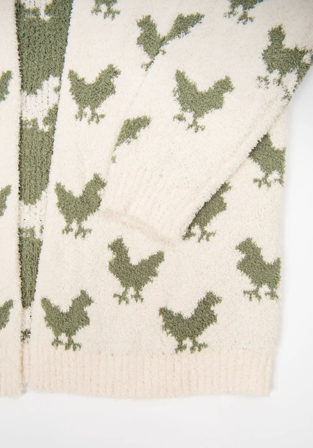 Sage Green Luxe Chicken Cardigan
