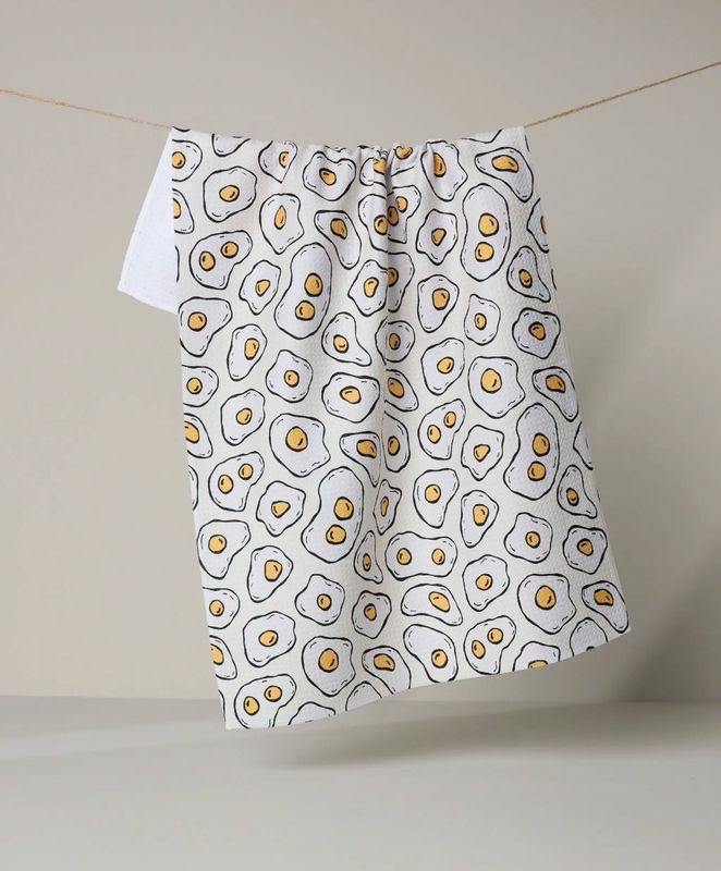 Geometry Kitchen Towel: Sunny Side Eggs
