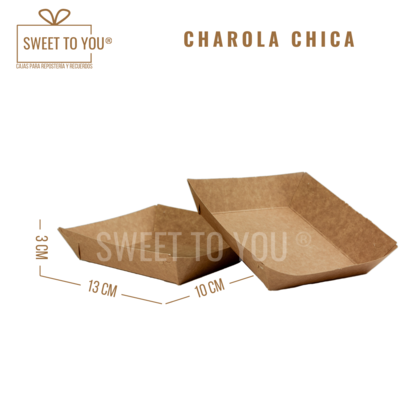 Charola | CH | Kraft | 13*10*3 cm