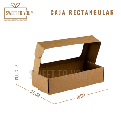 Caja Rectangular M | Kraft | 18*9.5*4.5