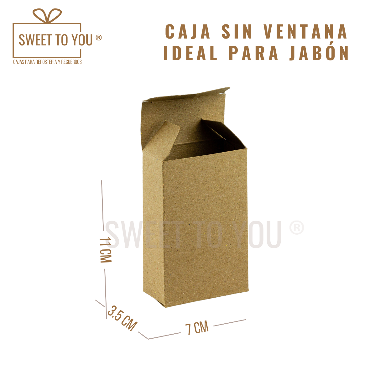 Caja Jabonera Lisa | Kraft | 11*7*3.5 cm