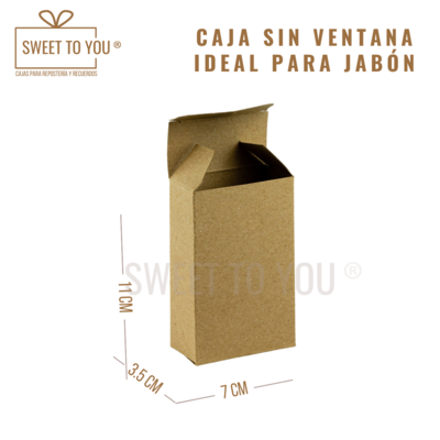 Caja Jabonera | Sin Ventana | Kraft | 11*7*3.5 cm