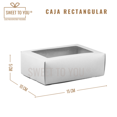 Caja Rectangular M | Blanca | 15*10*5 cm