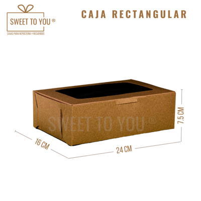 Caja Rectangular G | Kraft | 24*16*7.5