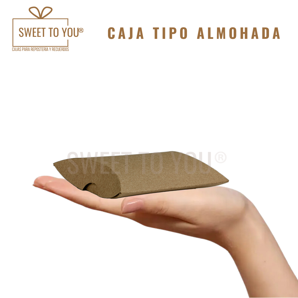 Caja Almohada | Kraft | 12*7*2 cm