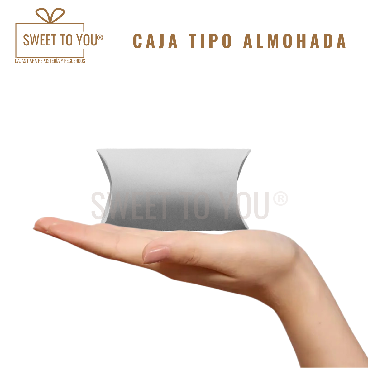 Caja Almohada | Blanca | 12*7*2 cm