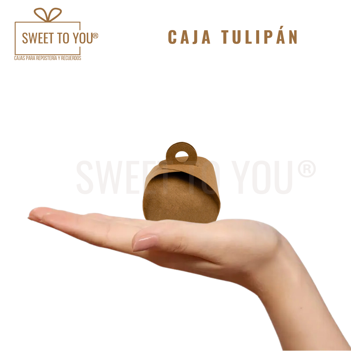 Caja Tulipán | Kraft | 4*5 cm