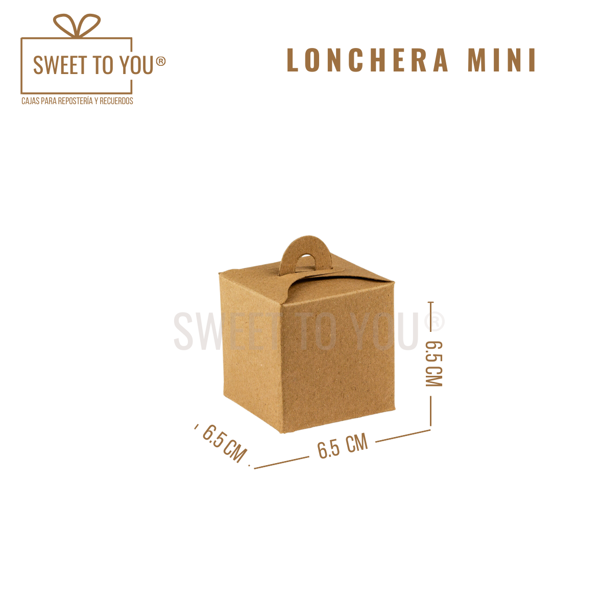 Lonchera Mini Lisa | Kraft | 6.5*6.5 cm